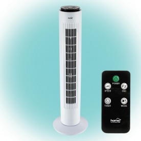 Ventilator tip stalp, alb, 74 cm, 50W, cu telecomanda - TWFR 74